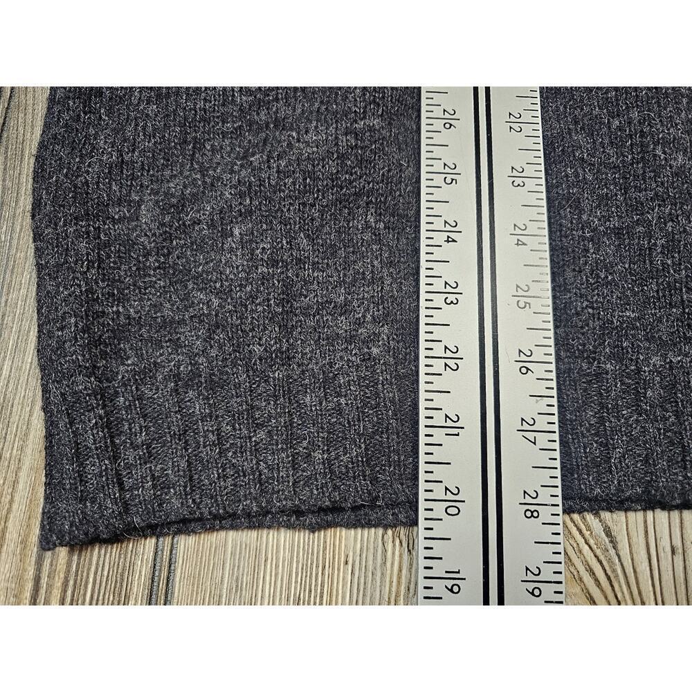 Vintage CLUB ROOM Argyle Sweater Men XL Dark Gray Shetland Wool Hong Kong - Picture 5 of 6